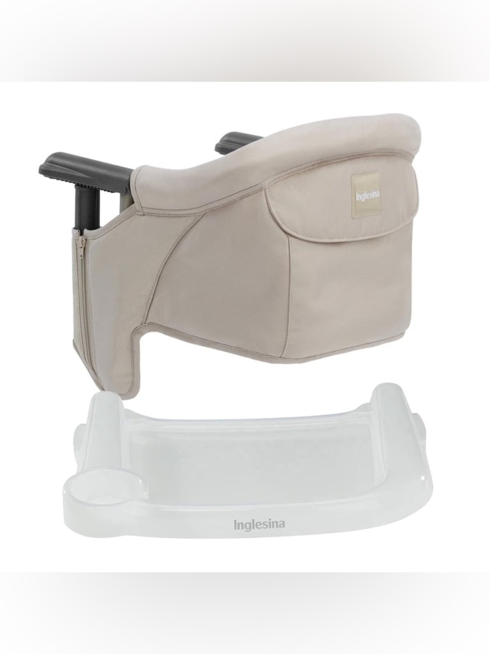 Inglesina Beige Clip-On Hook-On Highchair with Removable Tray